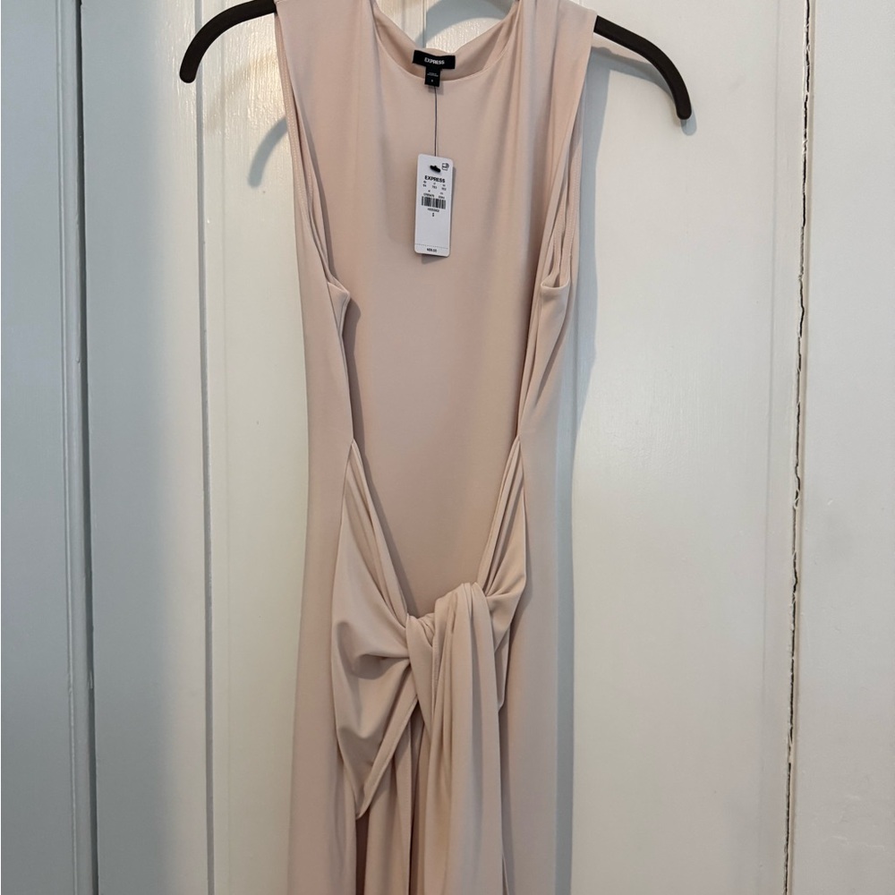 Elegant Blush Sleeveless Dress
